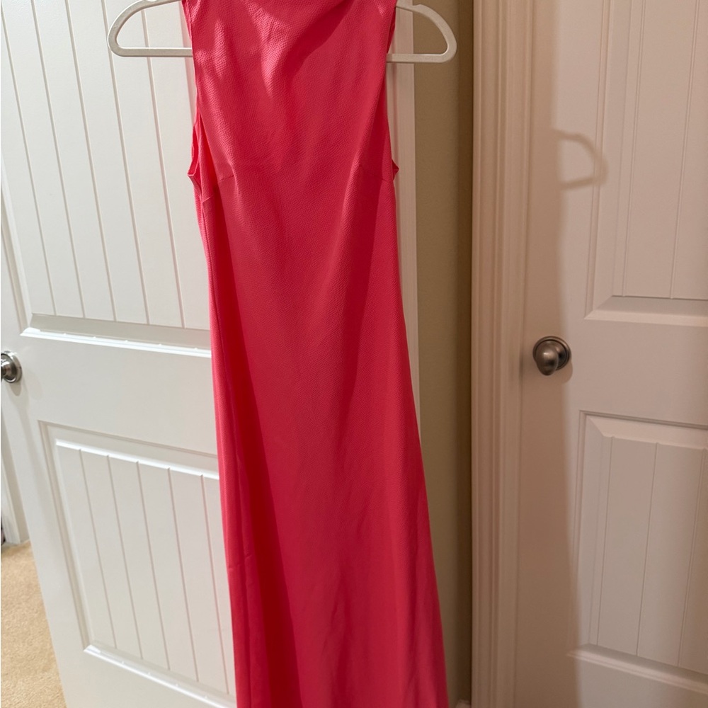 Ted Baker Pink Maxi Dress Wedding Guest Formal Occasion Size 0